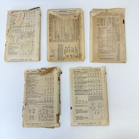 Vintage Sewing Patterns Lot 50s Kitschy Retro Simplicity 4857 Butterick‎ Advance - Picture 6 of 6